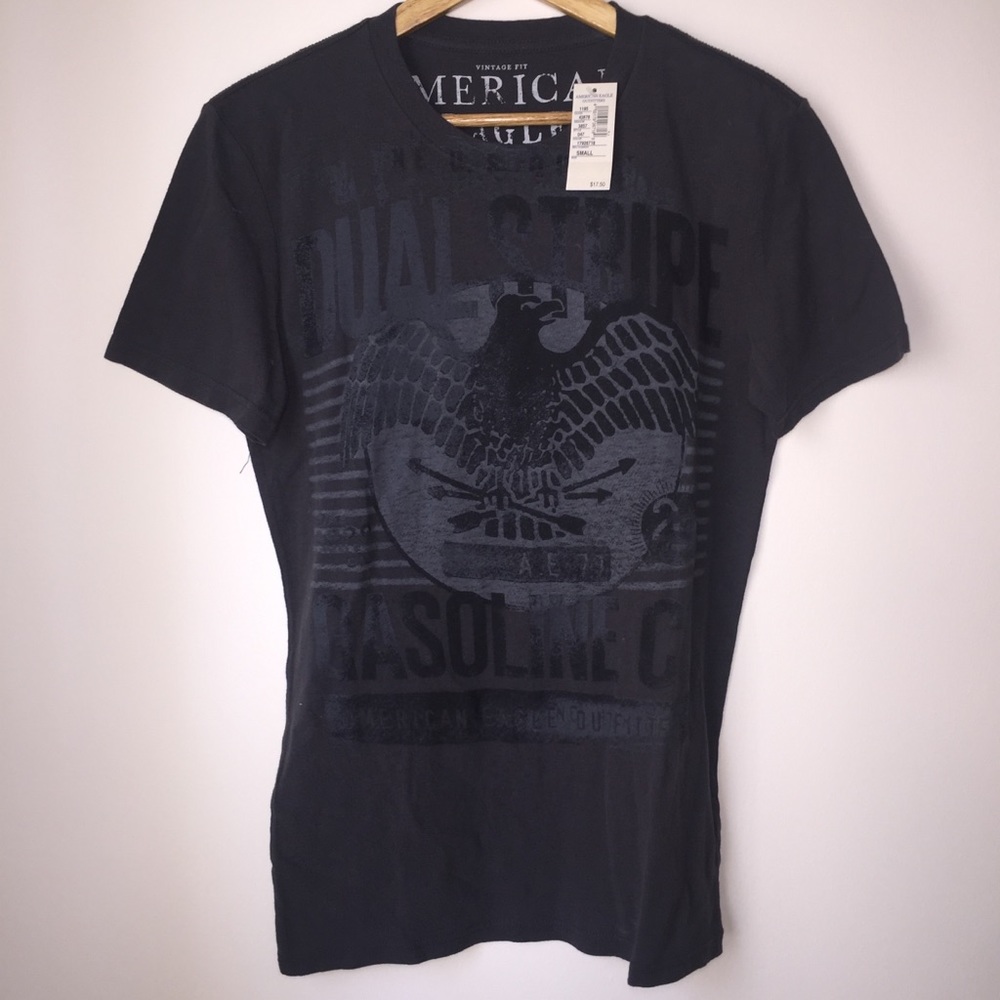 American Eagle Men’s Gray Vintage Fit Tee Small